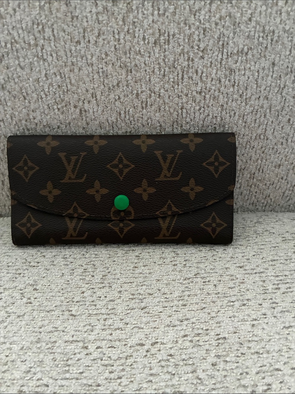 *Fashion* Canvas  Wallet with Green Snap